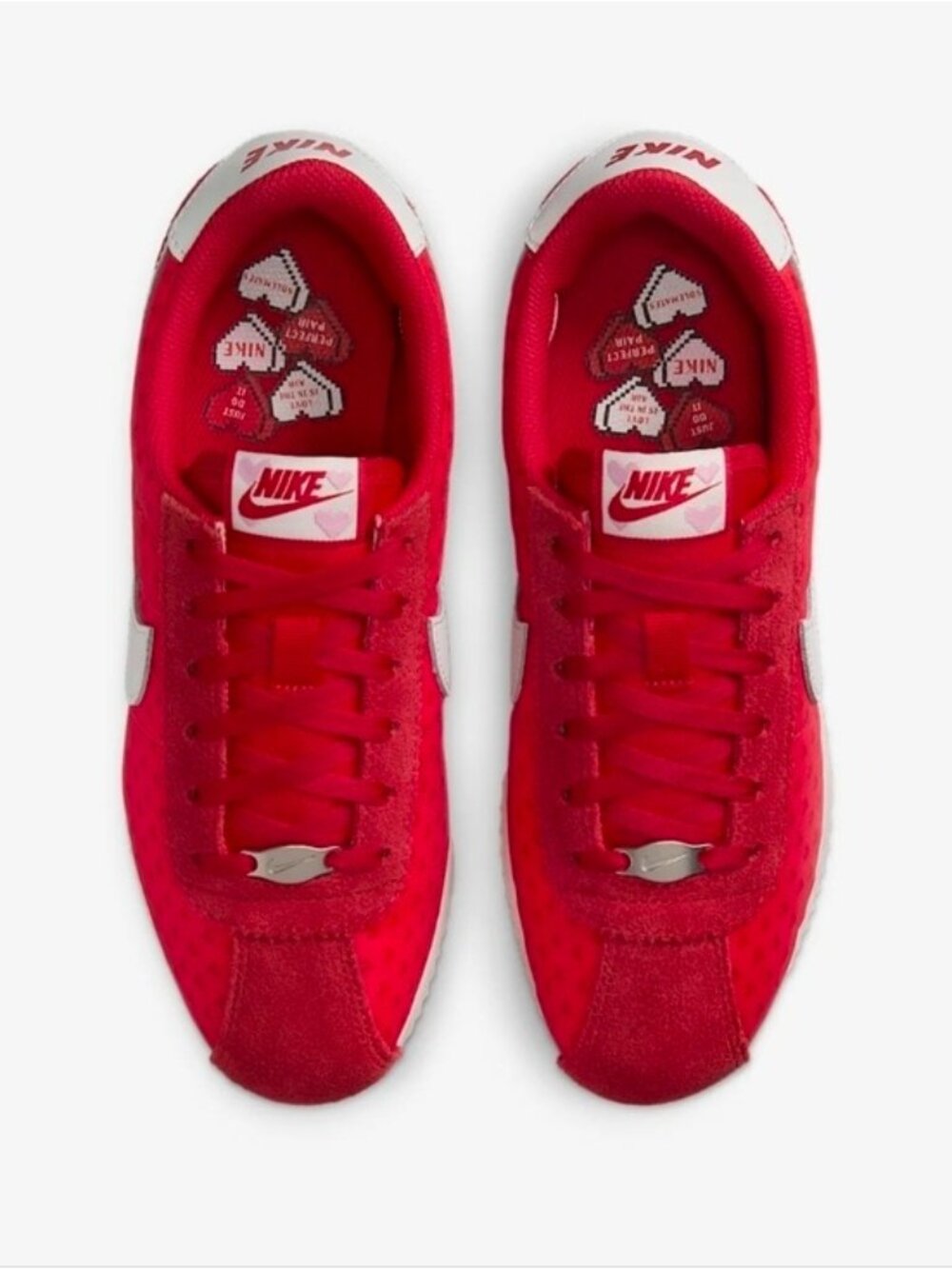 Nike Kids Cortez Bg Youth Size 6y Red And White Valentines Day 1026 - Picture 2 of 11